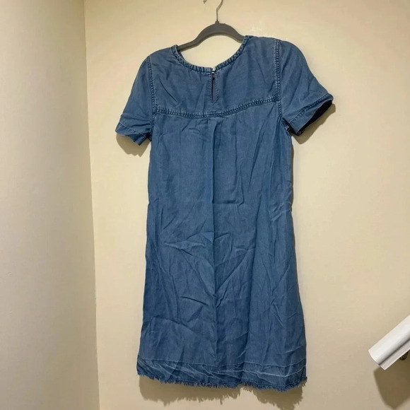Women’s BeachLunchLounge Brand Denim Blue Short Sleeve Summer Midi Dress Size  S - Picture 10 of 15